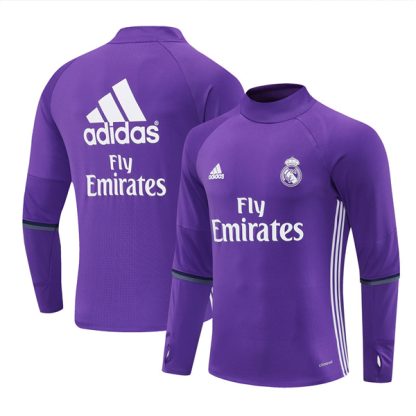 16-17 Real Madrid Purple Training Top