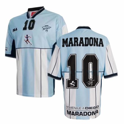 Argentina Diego Maradona 10 Testimonial Jersey 2001