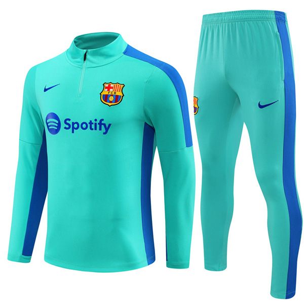 Barcelona Lake Blue Zipper Tracksuit 23-24