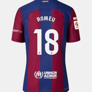 Barcelona ROMEU 18 Home Jersey 23-24