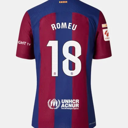 Barcelona ROMEU 18 Home Jersey 23-24