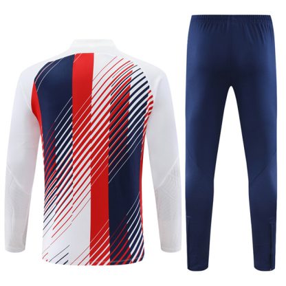 Barcelona White Zipper Tracksuit 23-24 - Image 2
