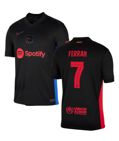 24-25 Barcelona Away FERRAN 7 Champions League Jersey