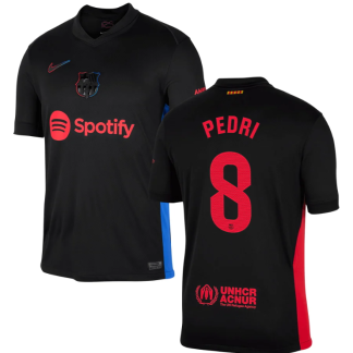 24-25 Barcelona Away PEDRI 8 LaLiga Jersey