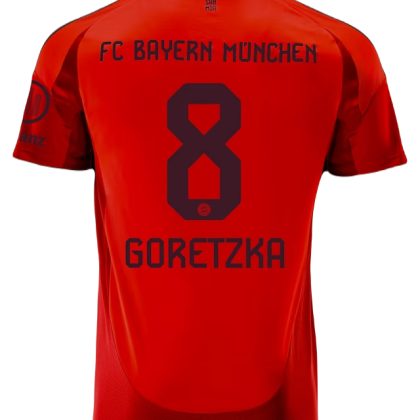 Bayern Munich Goretzka 8 Home Jersey 24-25