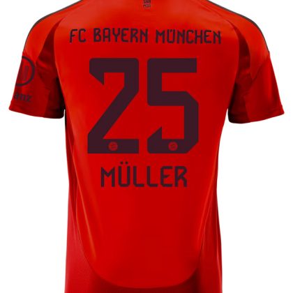 Bayern Munich Müller 25 Home Jersey 24-25