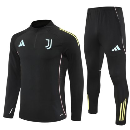 Juventus Black Training Suit Kit 25-26