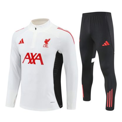 Liverpool White Training Suit Kit 25-26
