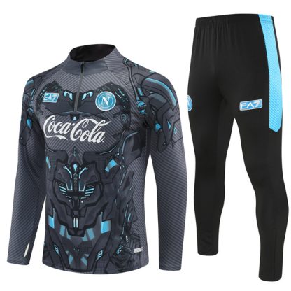 Napoli Black Grey Training Suit Kit 25-26