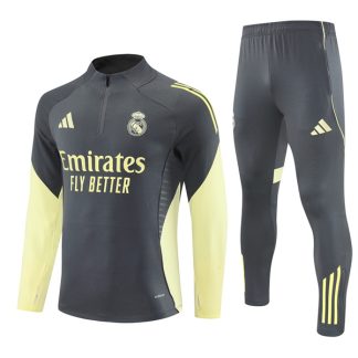 Real Madrid Grey Training Suit Kit 25-26