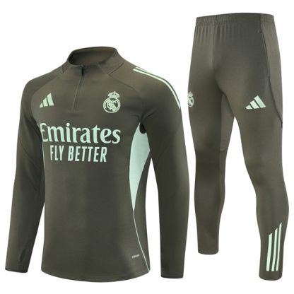 Real Madrid Khaki Training Suit Kit 25-26