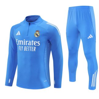 Real Madrid Light Blue Training Suit Kit 25-26