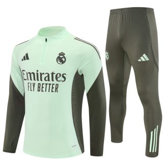 Real Madrid Light Green Training Suit Kit 25-26