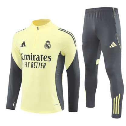 Real Madrid Yellow Training Suit Kit 25-26