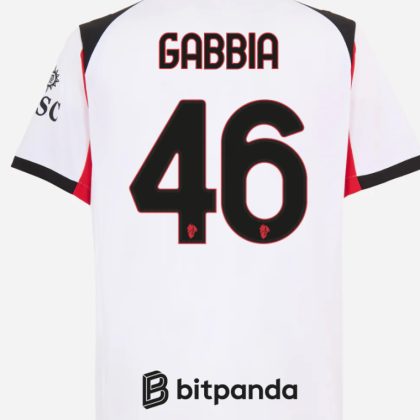 AC Milan Away GABBIA 46 Jersey 25-26