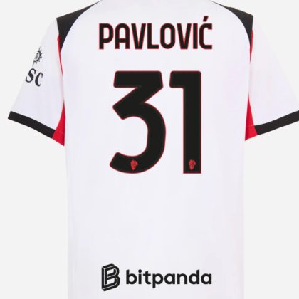AC Milan Away PAVLOVIĆ 31 Jersey 25-26