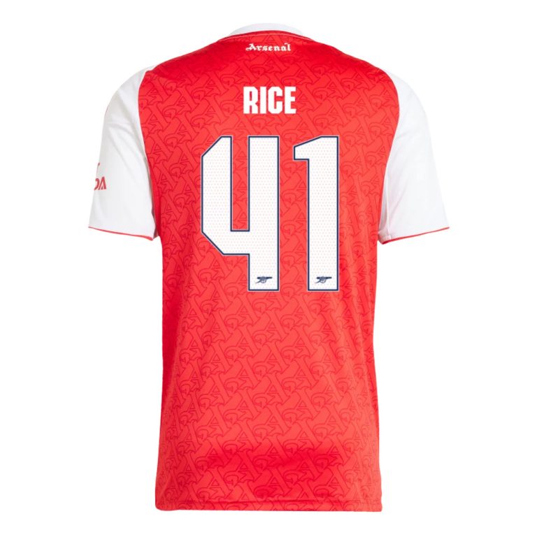 Arsenal Home RICE 41 Champions League Jersey 25-26