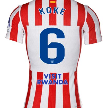 Atletico Madrid Home KOKE 6 Jersey 25-26