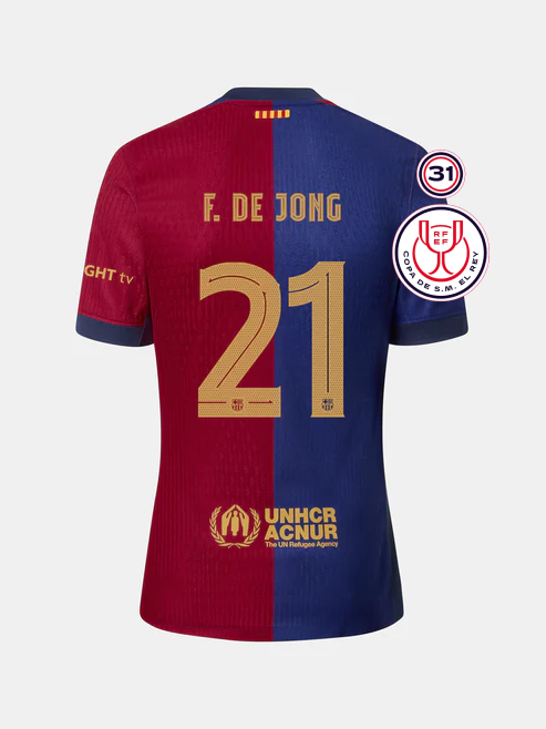 Barcelona Copa Del Rey Final F. DE JONG 21 Jersey 24-25