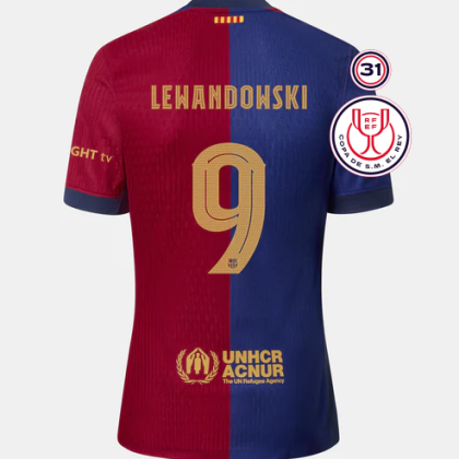 Barcelona Copa Del Rey Final LEWANDOWSKI 9 Jersey 24-25