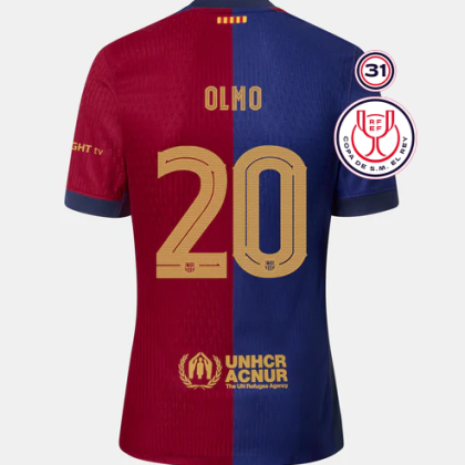 Barcelona Copa Del Rey Final OLMO 20 Jersey 24-25