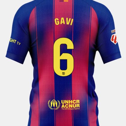 Barcelona Home GAVI 6 Jersey 25-26