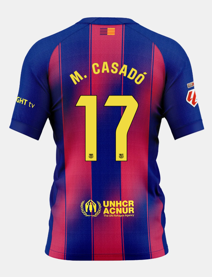 Barcelona Home M. CASADÓ 17 Jersey 25-26