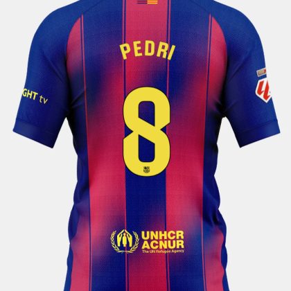 Barcelona Home PEDRI 8 Jersey 25-26