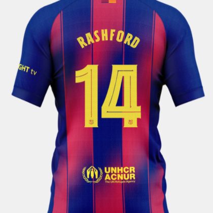 Barcelona Home RASHFORD 14 Champions League Jersey 25-26