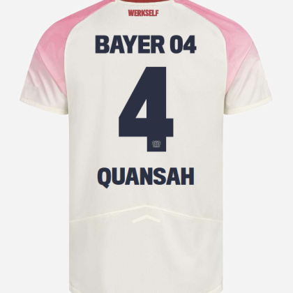 Bayer 04 Leverkusen Away QUANSAH 4 Jersey 25-26