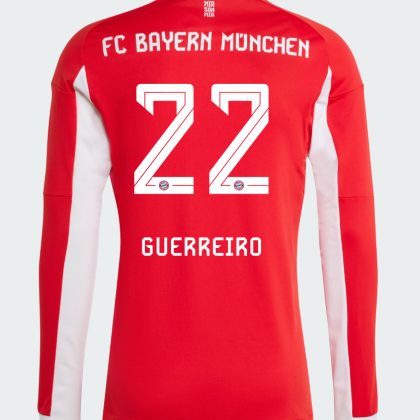 Bayern Munich Home Guerreiro 22 Long Sleeve Jersey 25-26