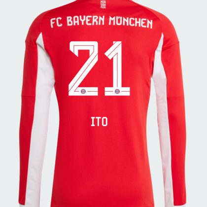 Bayern Munich Home Ito 21 Long Sleeve Jersey 25-26