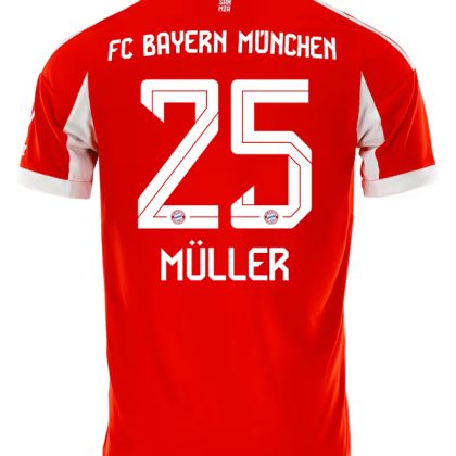 Bayern Munich Home Müller 25 Jersey 25-26