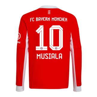 Bayern Munich Home Musiala 10 Long Sleeve Jersey 25-26