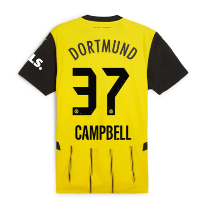 Borussia Dortmund Home Campbell 37 Jersey 24-25