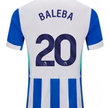 Brighton Hove Albion Home BALEBA 20 Jersey 25-26