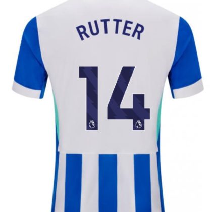 Brighton Hove Albion Home RUTTER 14 Jersey 25-26