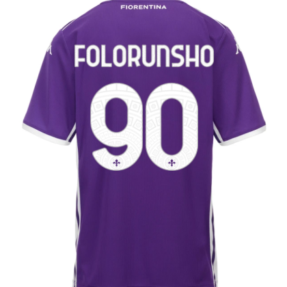 Fiorentina Home FOLORUNSHO 90 Jersey 25-26