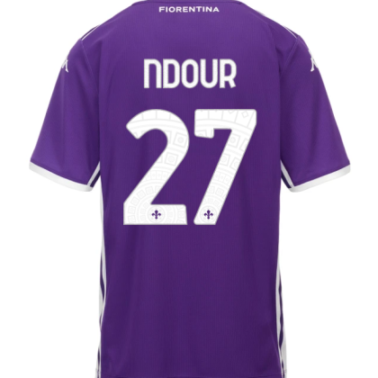 Fiorentina Home NDOUR 27 Jersey 25-26