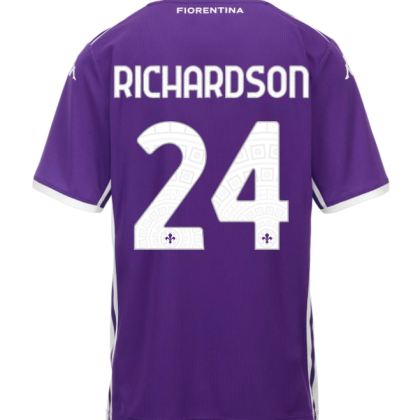 Fiorentina Home RICHARDSON 24 Jersey 25-26