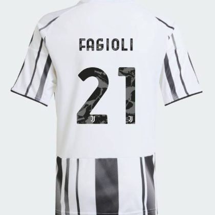 Juventus Home FAGIOLI 21 Jeep Sponsor Jersey 25-26