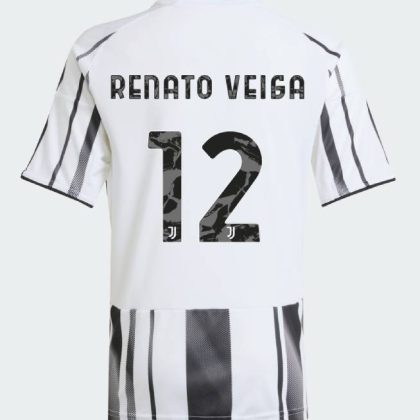 Juventus Home RENATO VEIGA 12 Jeep Sponsor Jersey 25-26