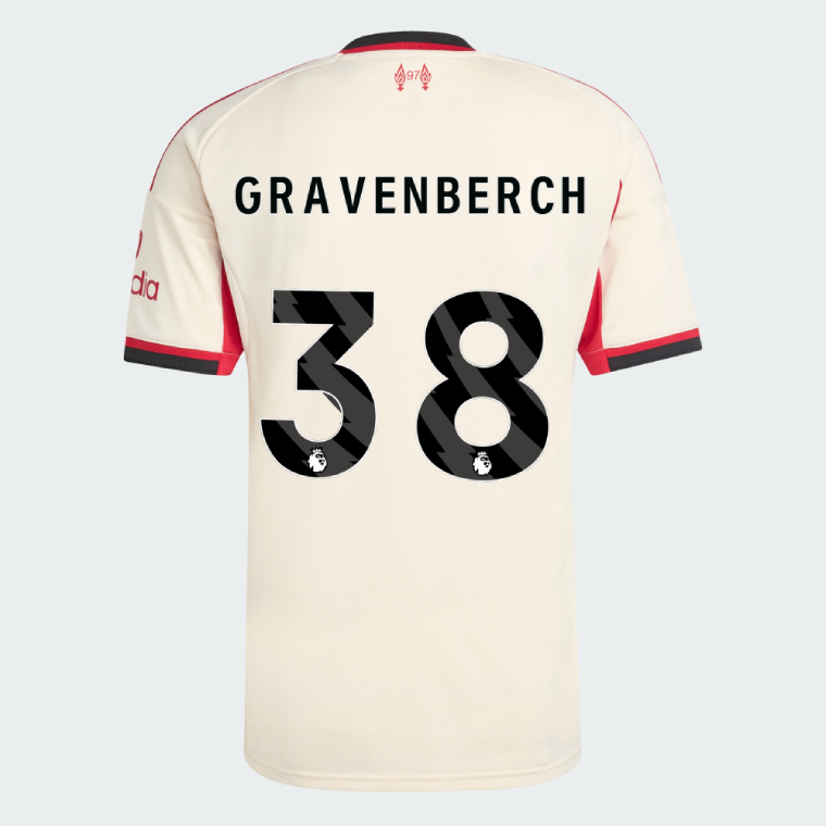 Liverpool GRAVENBERCH 38 Away Jersey 25-26