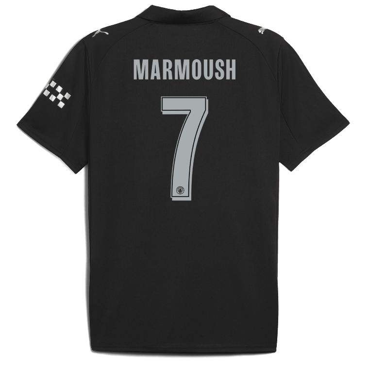 Manchester City Away MARMOUSH 7 UCL Jersey 25-26