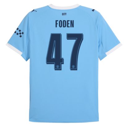Manchester City Home Foden 47 UCL Jersey 25-26