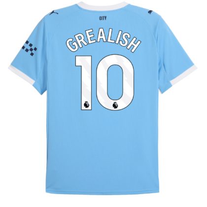 Manchester City Home Grealish 10 Jersey 25-26