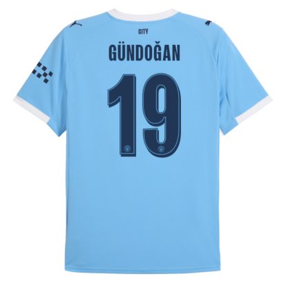 Manchester City Home Gündoğan 19 UCL Jersey 25-26