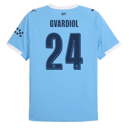 Manchester City Home Gvardiol 24 UCL Jersey 25-26