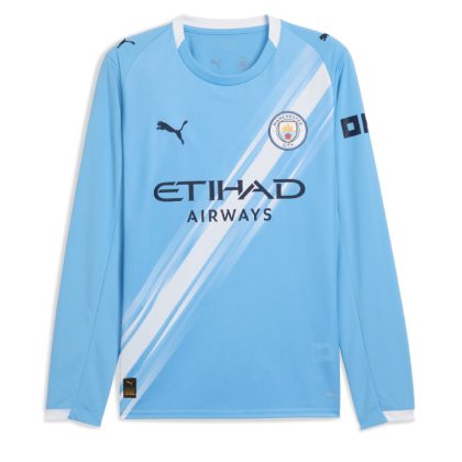 Manchester City Home Long Sleeve Jersey 25-26