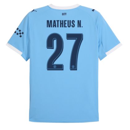 Manchester City Home Matheus N. 27 UCL Jersey 25-26